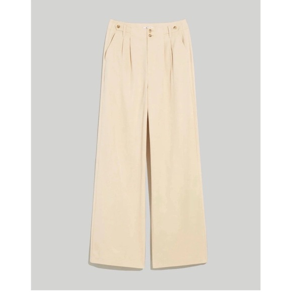 Madewell NWT Harlow Wide-Leg Pant Beige, size 8 - Picture 12 of 12